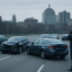 Boston chain reaction accident lawyer guide showing vehicles after a multi-car crash