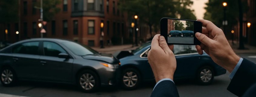 Phone evidence used to investigate distracted driving in a Boston collision
