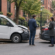 Boston delivery driver accident claim coverage questions on an urban street