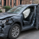 A vehicle restraint system after a crash for a defective airbag injury claim in Boston